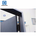 Fangda modern navy blue 4 square lite exterior door with door glass